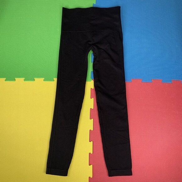 Spanx Womens Size L Black Look At Me Now Seamless Pull On Compression Leggings - Picture 9 of 16